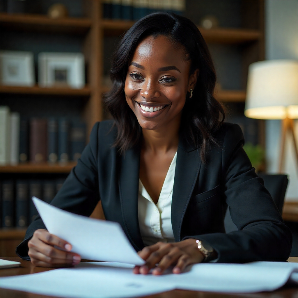 Analyst compiling a corporate due diligence report in Nigeria
